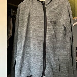 Pink Grey zip up hoodie
